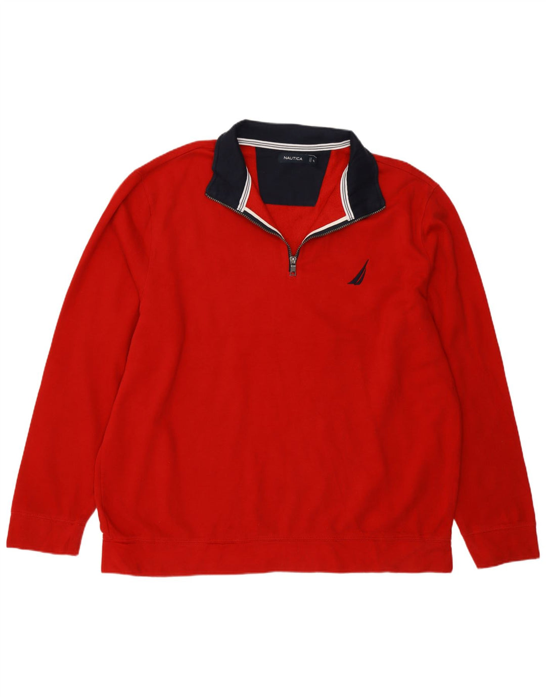 Ανδρικό φούτερ με φερμουάρ Nautica Jumper 2XL Κόκκινο