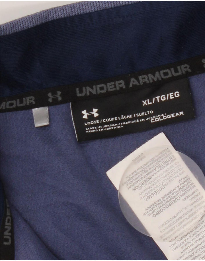 Under Armour Ανδρική φόρμα πουλόβερ με φερμουάρ Top XL Navy Blue Polyester