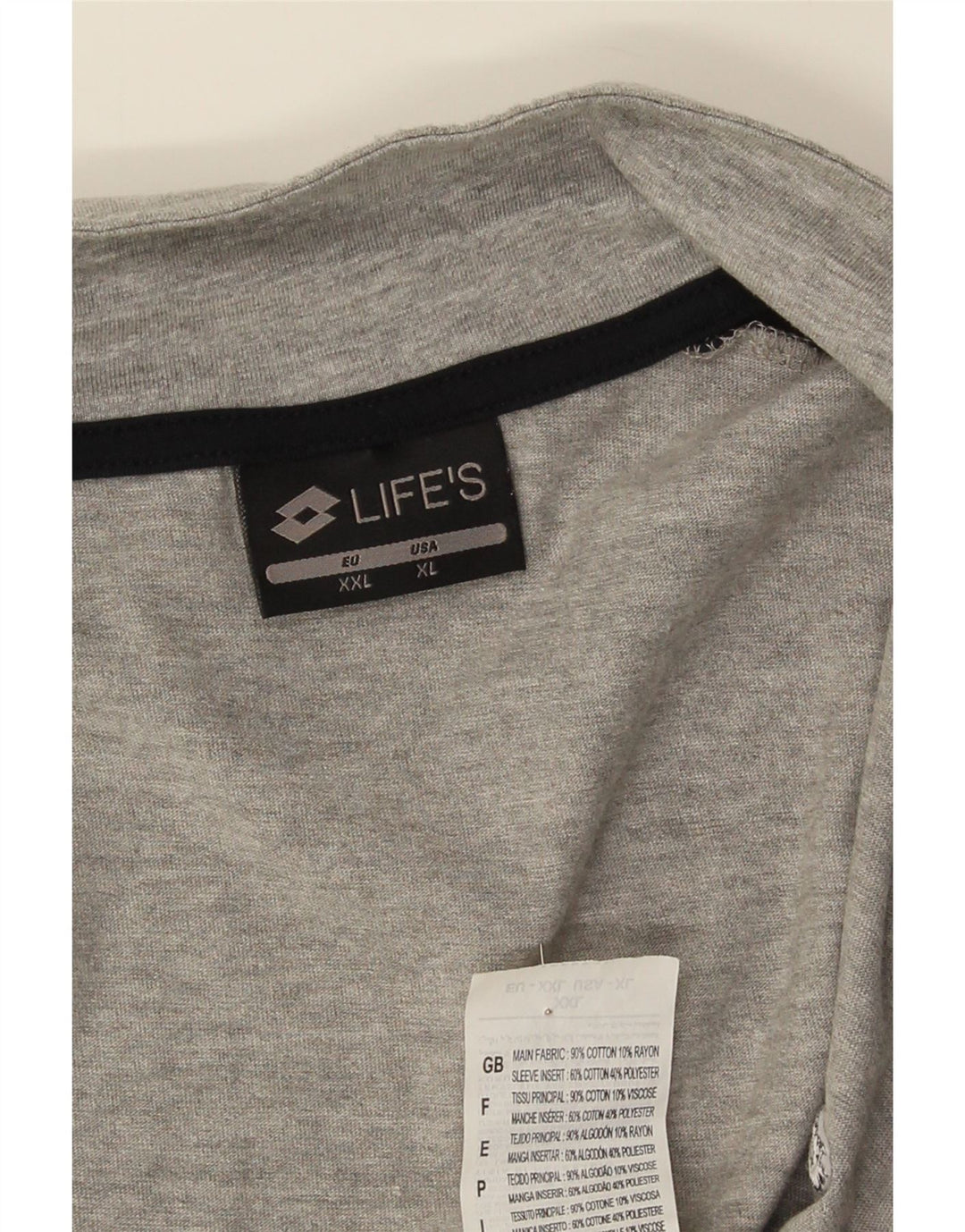 Ανδρική αθλητική φόρμα Lotto Top Jacket XL Grey Colourblock Cotton