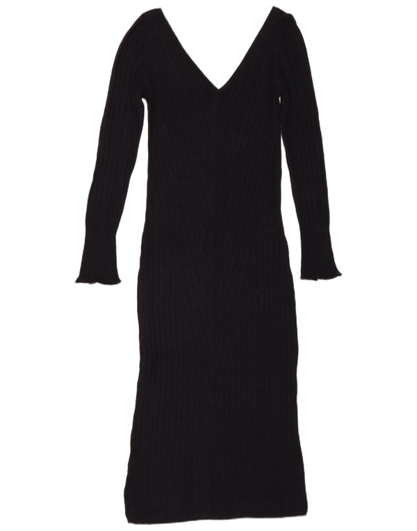 Topshop Γυναικείο μακρυμάνικο Maxi Jumper Φόρεμα UK 12 Medium Navy Blue