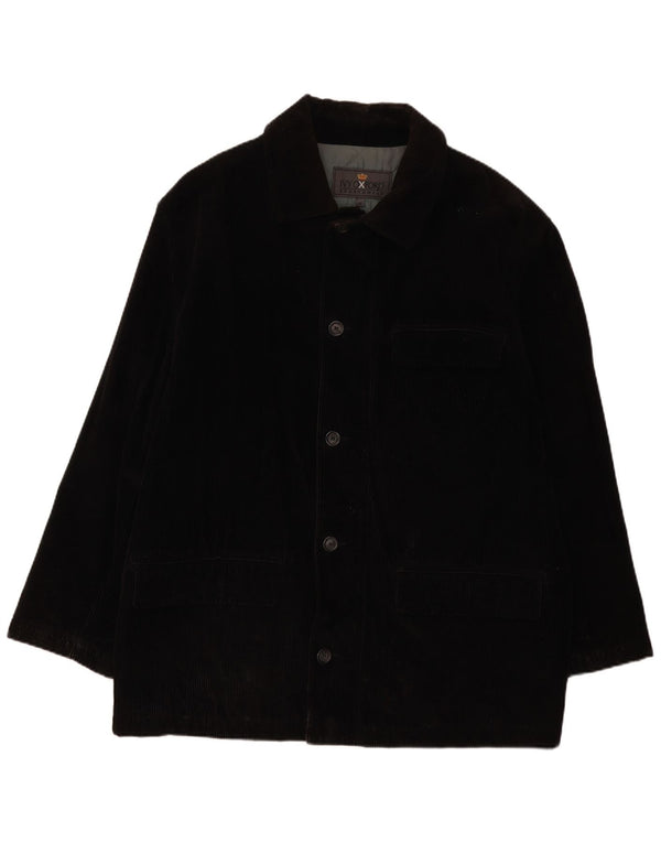 Ανδρικό κοτλέ μπουφάν Ivy Oxford IT 56 3XL Μαύρο βαμβακερό