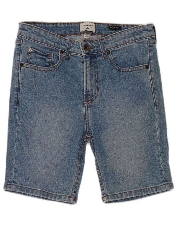 Quiksilver Boys Denim Shorts 11-12 Years W26 Blue Cotton