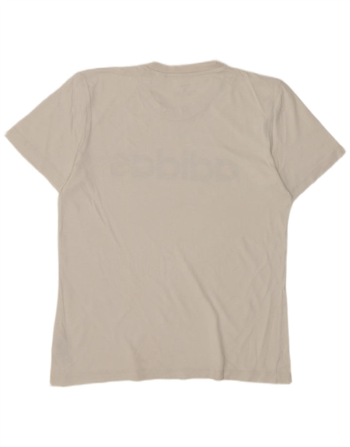 Ανδρικό γραφικό T-Shirt Adidas Top Μικρό λευκό βαμβακερό