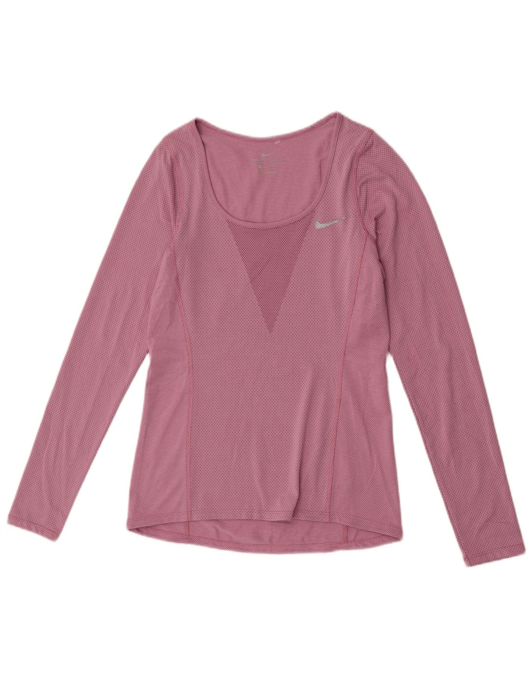 Γυναικείο τοπ Nike μακρυμάνικο UK 6 XS Pink Polyester
