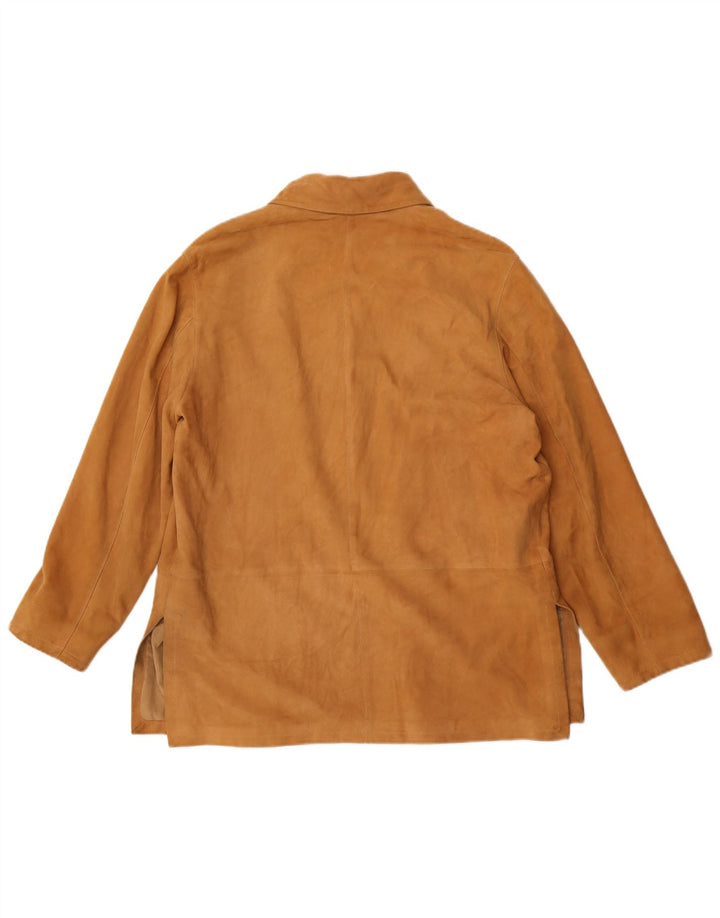 Vintage Γυναικείο Σουέντ Μπουφάν IT 42 Δερμάτινο Μεσαίο Καφέ