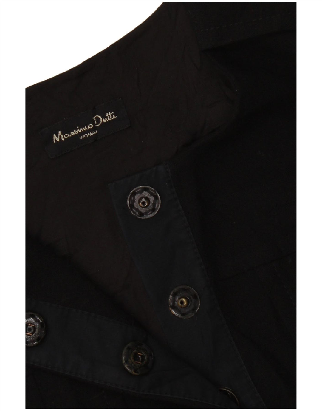 Massimo Dutti Γυναικείο Αμάνικο Φόρεμα A-Line EU 38 Small Black Wool