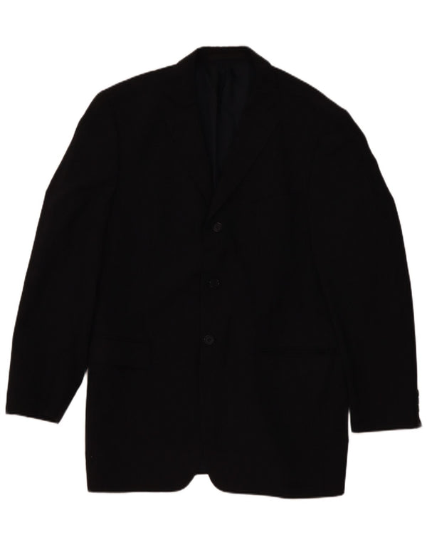Marks & Spencer Ανδρικό σακάκι UK 42 Large Navy Blue ριγέ Classic