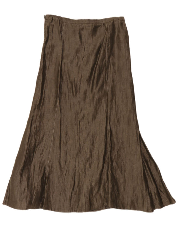Gerry Weber Γυναικεία Ψηλόμεση Maxi Φούστα UK 10 Small W30 Khaki