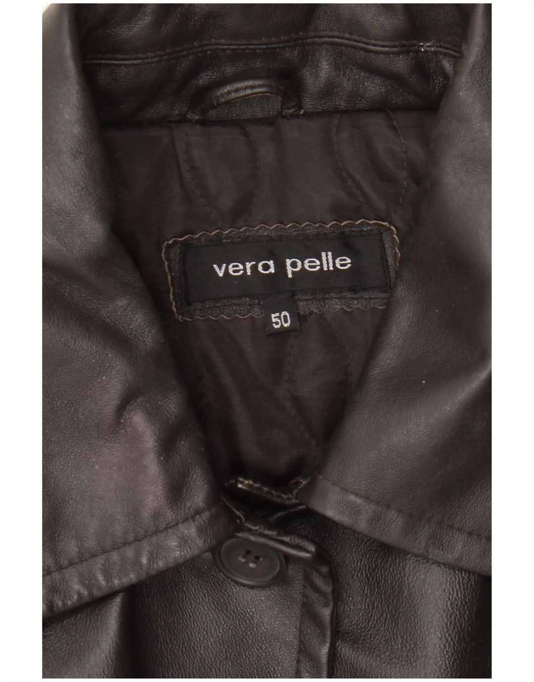 Vintage Γυναικείο Δερμάτινο Παλτό IT 50 XL Καφέ Δέρμα