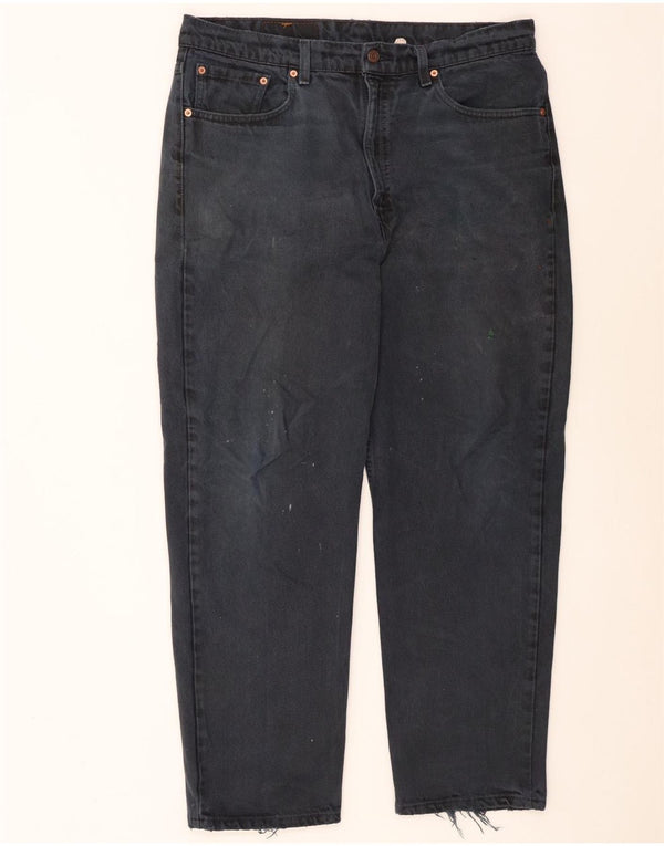 Levi's Mens 550 Relaxed Fit Straight Jeans W38 L30 Navy Blue Cotton