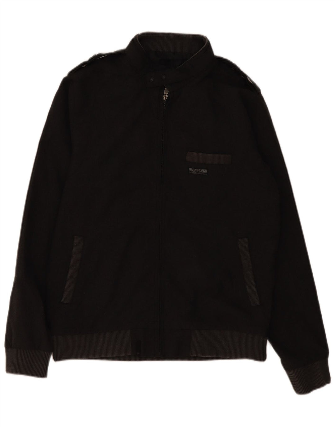 Ανδρικό στρατιωτικό μπουφάν QUIKSILVER UK 36 Small Grey Polyester