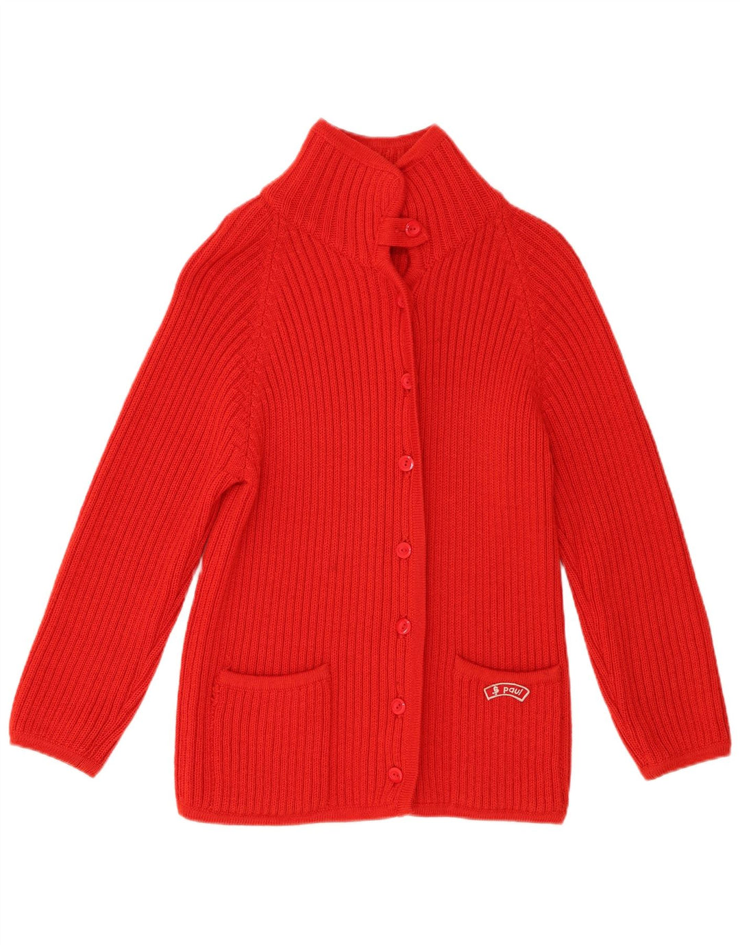 Vintage Γυναικεία Ζακέτα UK 10 Small Red Wool