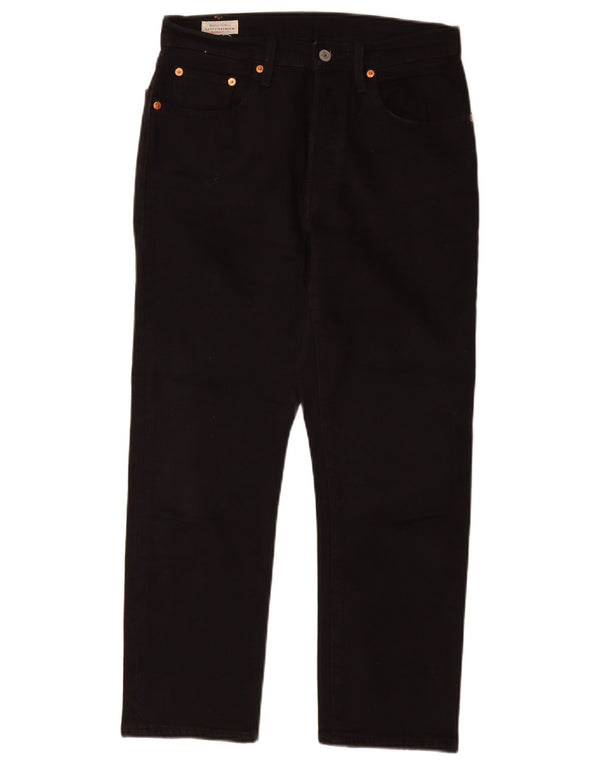 Levi's Womens 501 Straight Jeans W27 L26 Μαύρο βαμβακερό