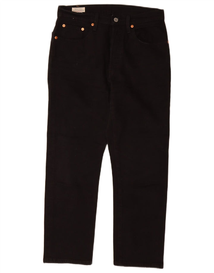 Levi's Womens 501 Straight Jeans W27 L26 Μαύρο βαμβακερό