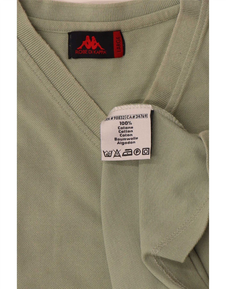 Ανδρικό T-Shirt Kappa Top μεγάλο πράσινο βαμβακερό