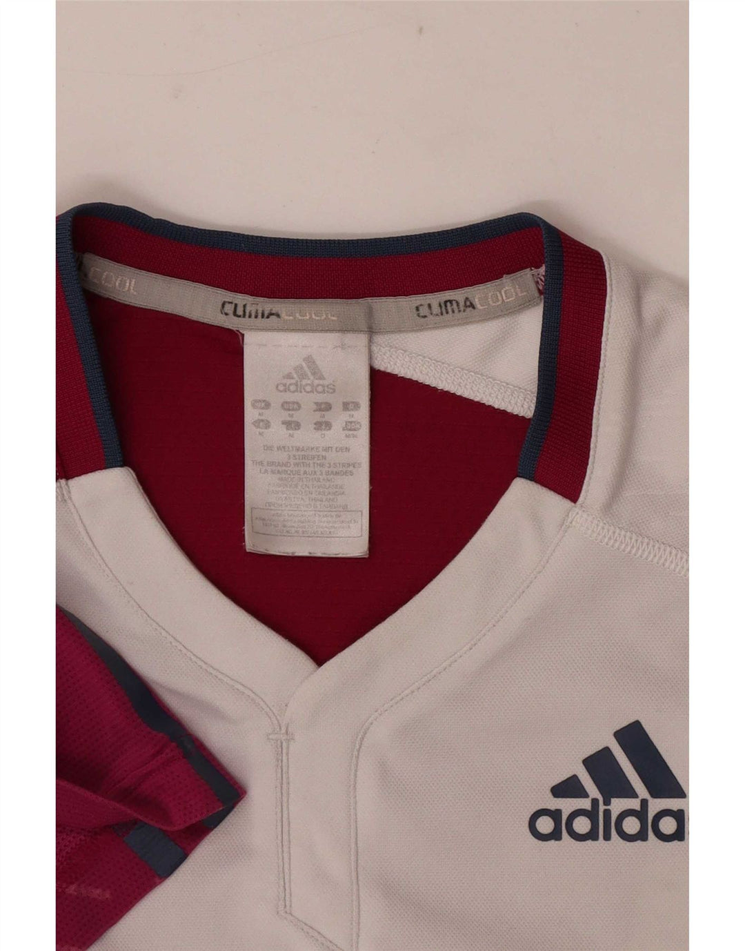 Ανδρικό T-Shirt Adidas Climacool Top Medium White Colourblock Polyester