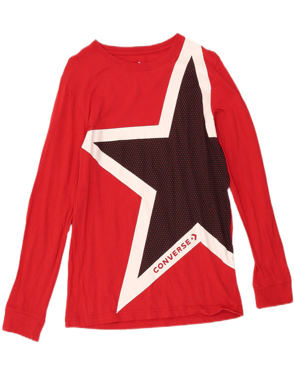 Converse Boys Graphic Top Μακρυμάνικο 13-14 ετών XL Κόκκινο Βαμβακερό