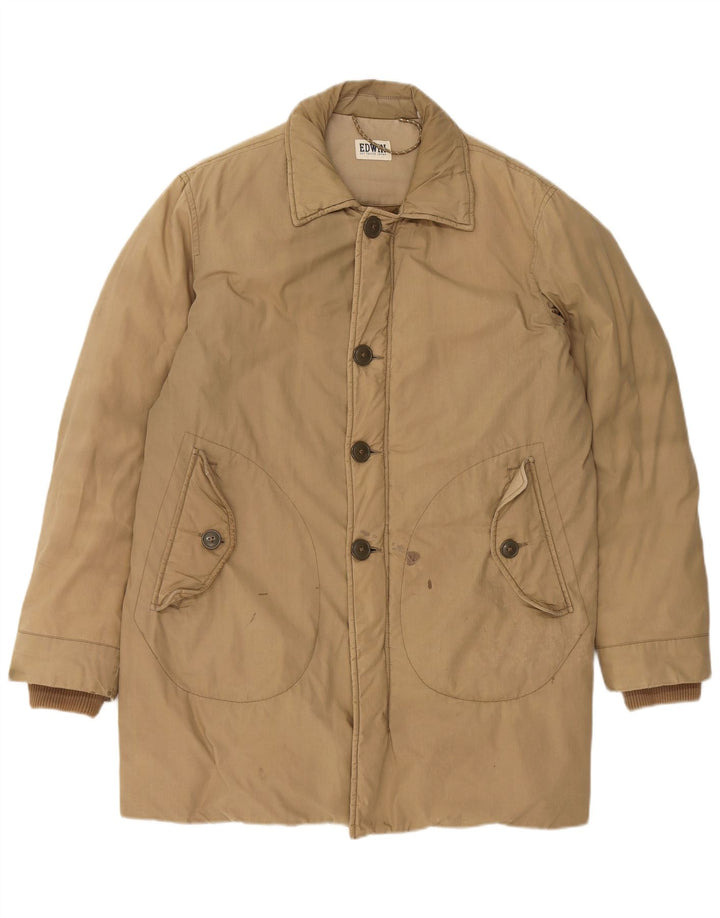 Ανδρικό παλτό EDWIN padded UK 38 Medium Beige Cotton