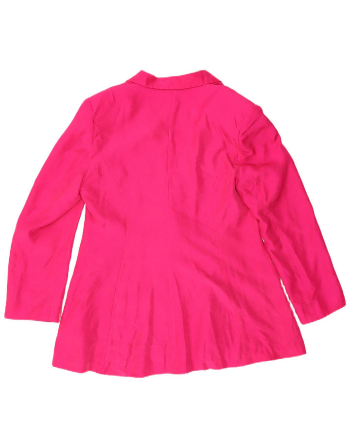 Yorn Γυναικείο σακάκι 1 κουμπιού μπλέιζερ EU 40 Μεσαίο ροζ μεταξωτό