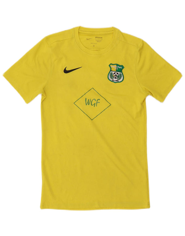 Ανδρικό γραφικό μπλουζάκι Nike Laurel Park FC Slim Fit Top Small κίτρινο