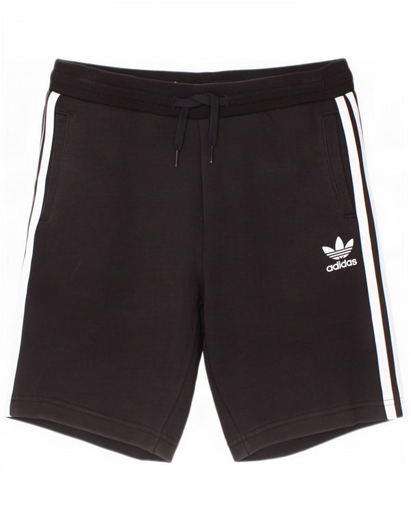 Adidas Boys αθλητικό σορτς 11-12 ετών μαύρο βαμβακερό