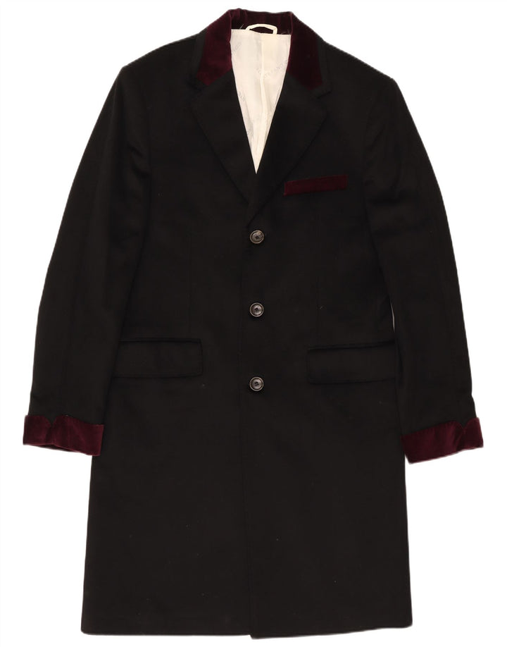 Stefano Conti Ανδρικό Πανωφόρι IT 50 Large Black Cashmere