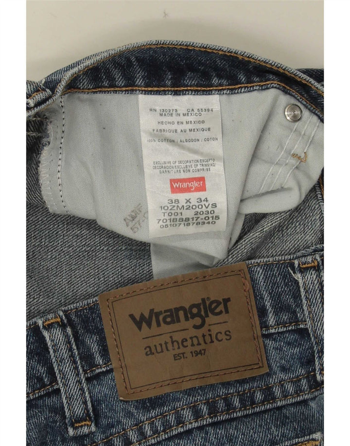 Ανδρικό τζιν Wrangler ίσιο W38 L34 Μπλε βαμβακερό