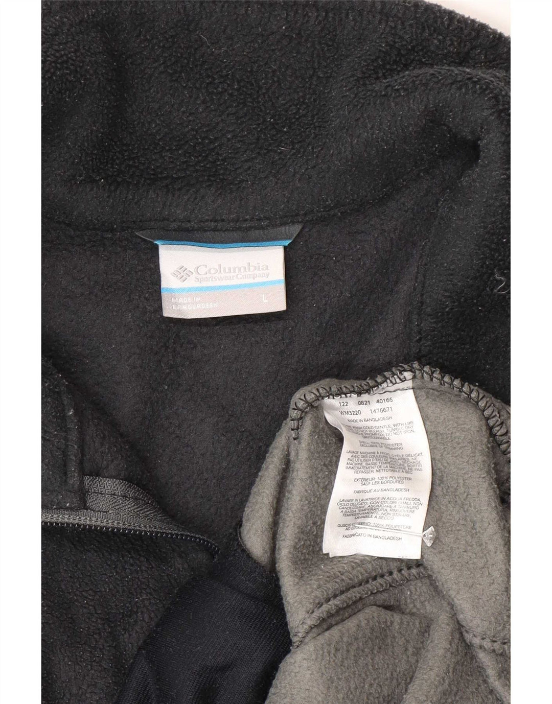 Columbia Ανδρικό Fleece Jacket UK 40 Large Grey Colourblock Polyester