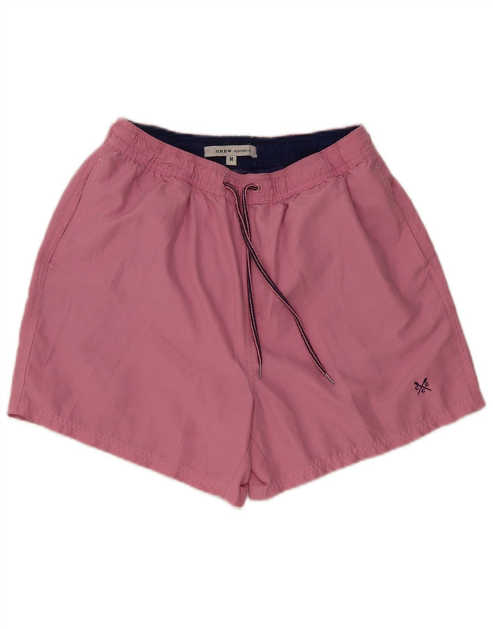 Ανδρικό σορτς κολύμβησης Crew Clothing, μεσαίο ροζ πολυεστέρα