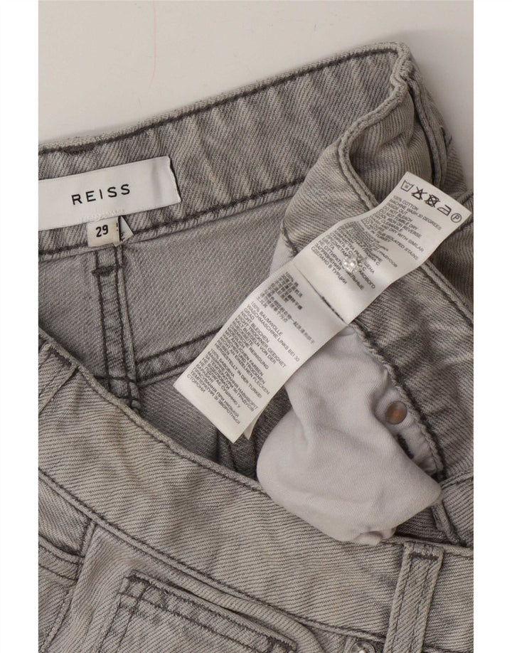 Reiss Γυναικείο Τζιν Capri W29 L21 Γκρι βαμβακερό
