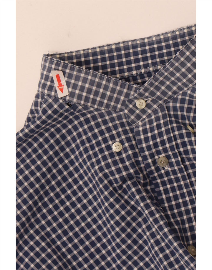 Ανδρικό πουκάμισο Lacoste 41 Large Navy Blue Gingham