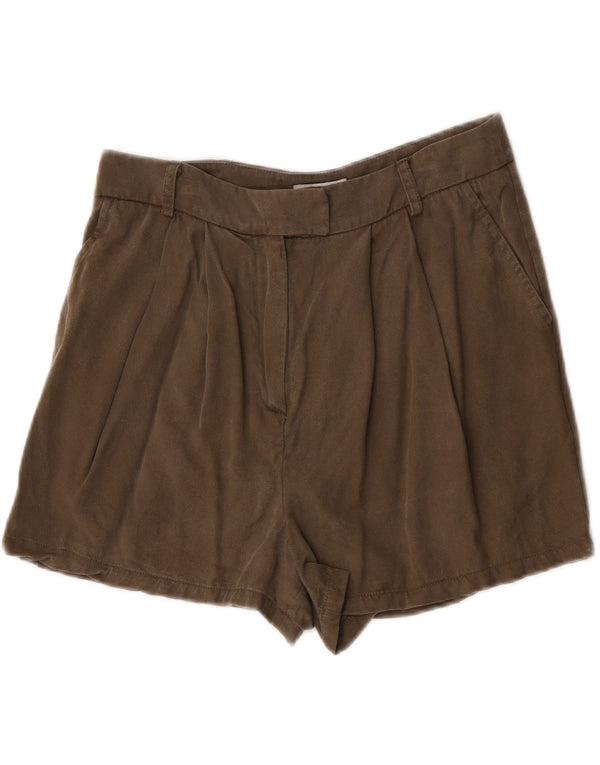 JACK WILLS Γυναικείο σορτς Chino UK 10 Small W26 Χακί με ψηλή μέση