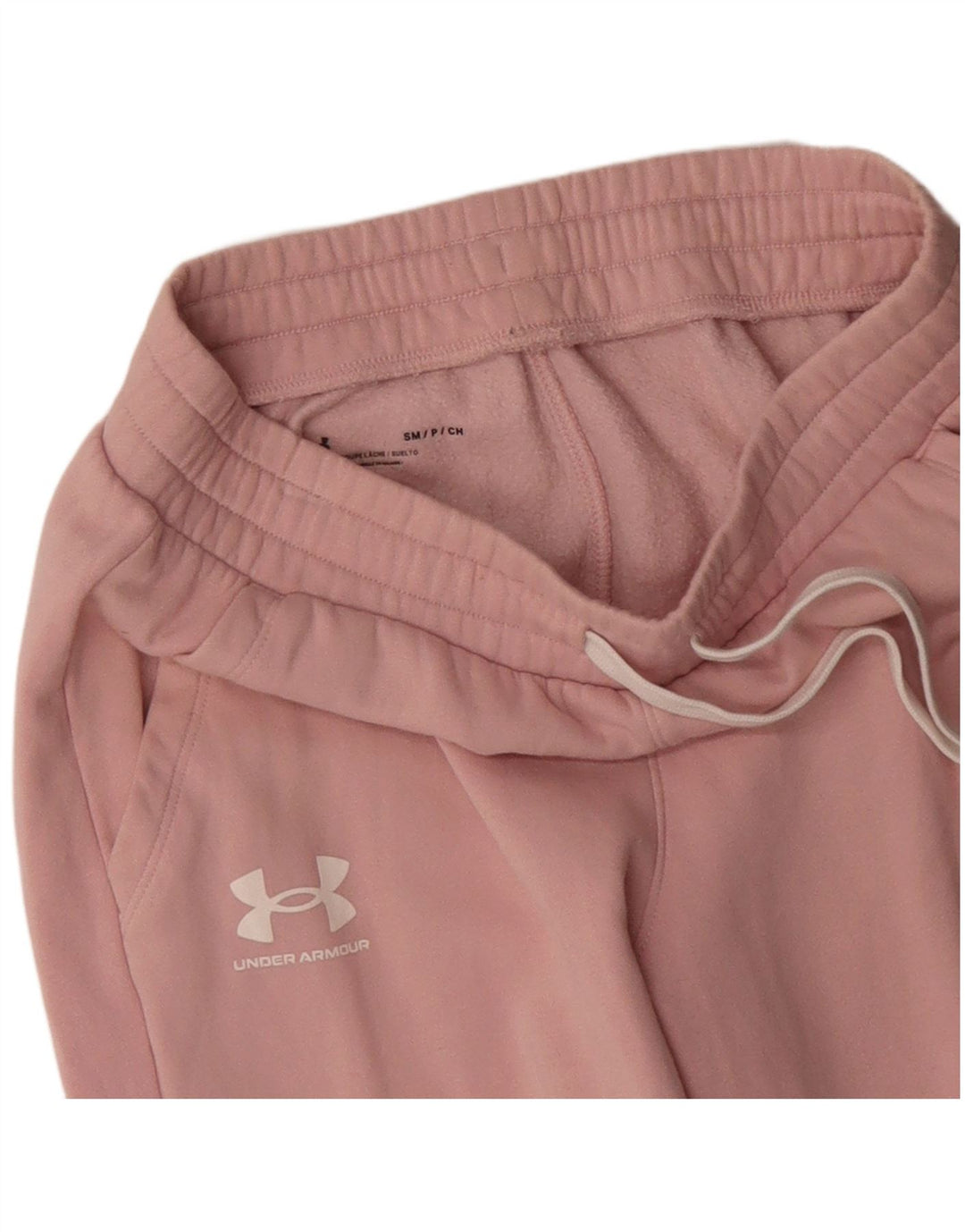 UNDER ARMOR Γυναικεία αθλητική φόρμα παντελόνι Joggers UK 8 Small Pink Cotton
