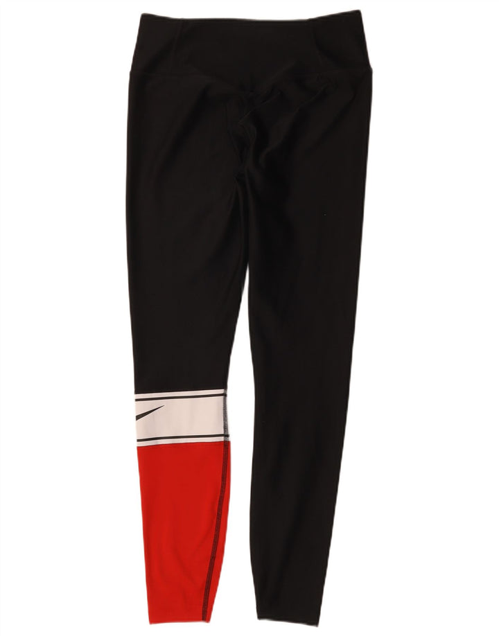 Γυναικεία γραφικά κολάν Nike UK 10 Small Black Colourblock Polyester