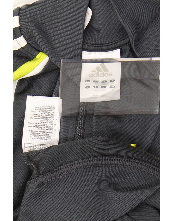 Μπουφάν ADIDAS Boys αθλητική φόρμα 13-14 ετών Γκρι πολυεστέρας