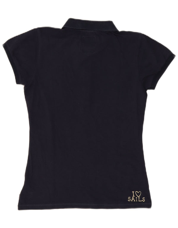 Γυναικείο πουκάμισο πόλο γραφικών North Sails UK 14 Large Navy Blue