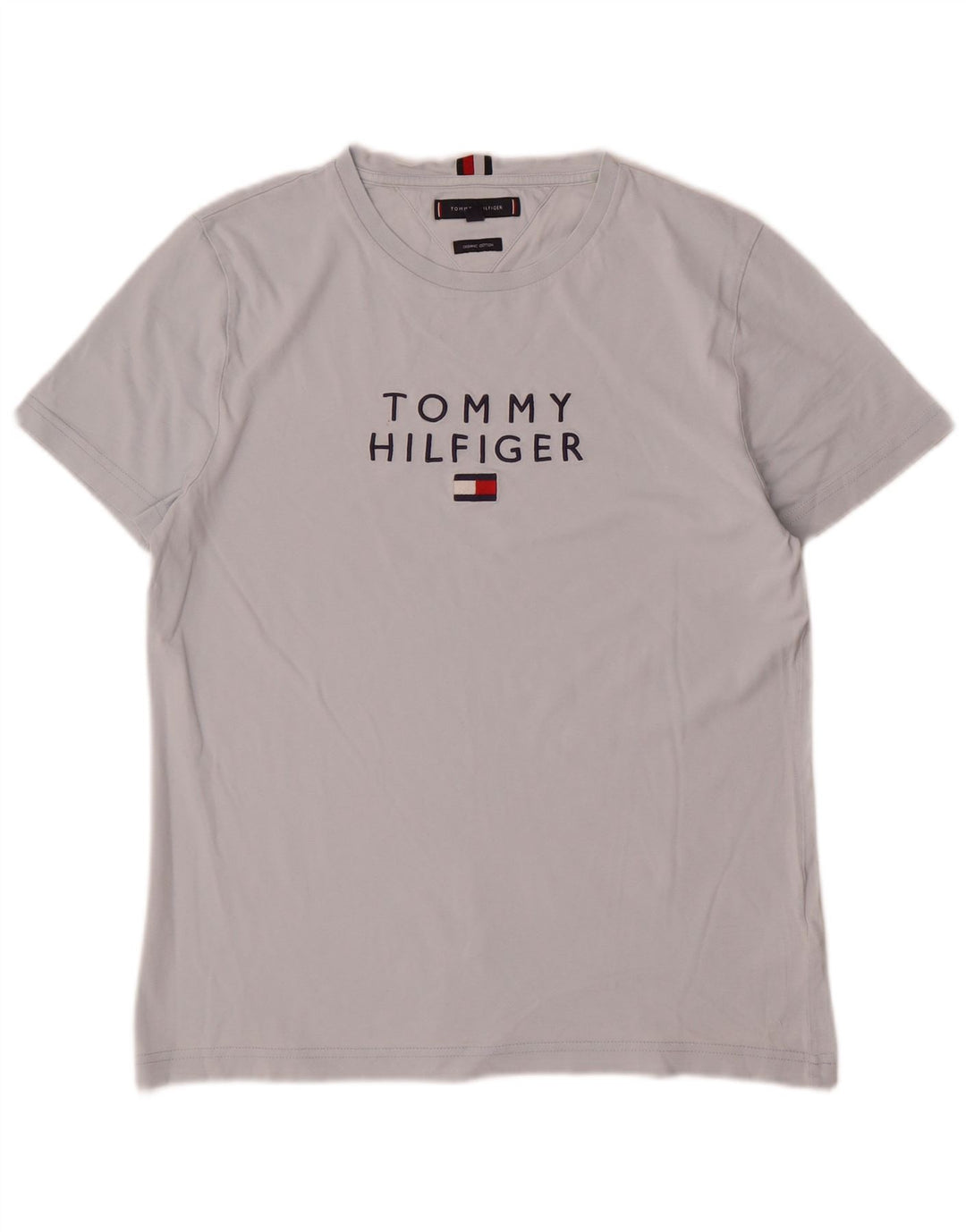 Ανδρικό γραφικό T-Shirt Tommy Hilfiger Top Μεσαίο γκρι βαμβακερό