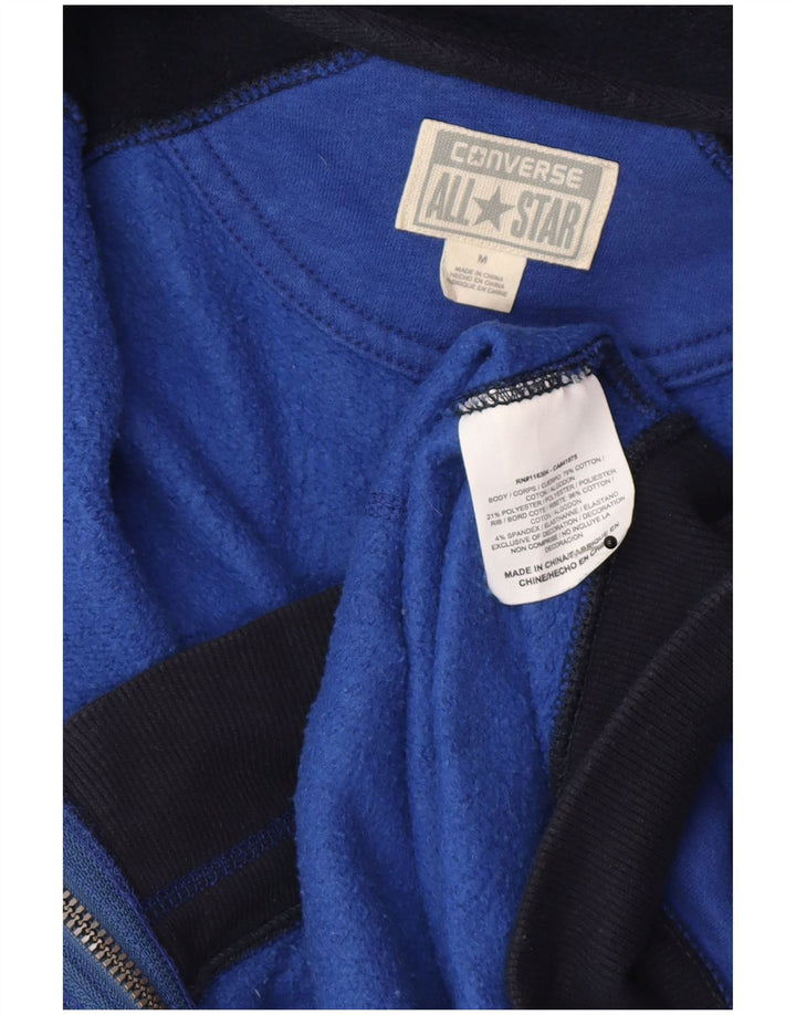 Ανδρικό πουλόβερ με κουκούλα με φερμουάρ Converse Medium Navy Blue Colourblock