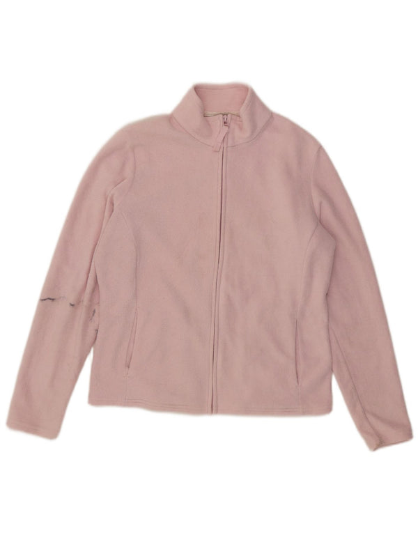 Marks & Spencer Γυναικείο Fleece Jacket UK 14 Large Pink Polyester