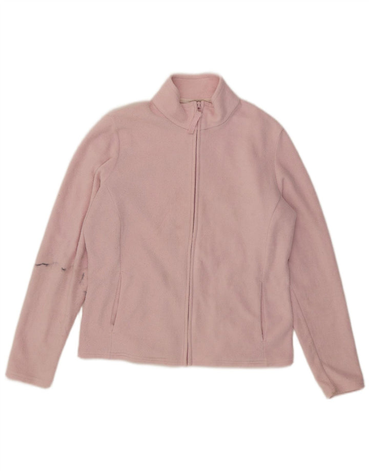 Marks & Spencer Γυναικείο Fleece Jacket UK 14 Large Pink Polyester
