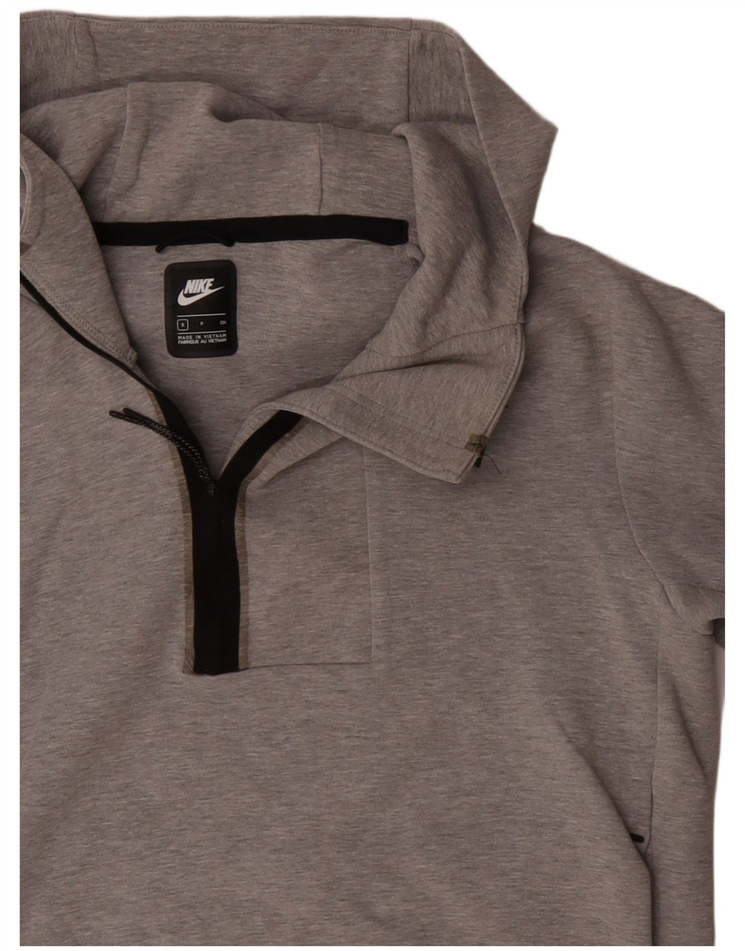 Nike γυναικείο φούτερ με φερμουάρ με φερμουάρ UK 10 Small Grey Flecked