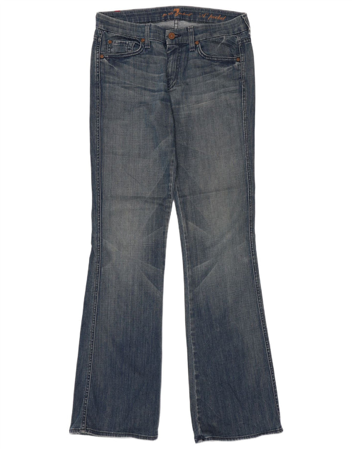 7 For All Mankind Γυναικεία τζιν με φλας W32 L34 Μπλε βαμβακερό
