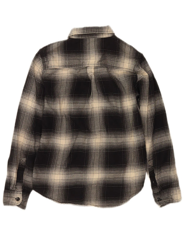 VANS Φανελένιο πουκάμισο για αγόρια 8-9 ετών Small Black Check Cotton