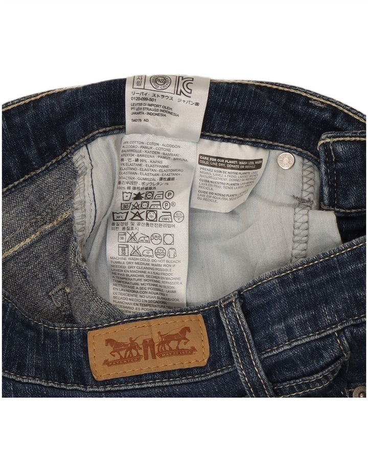 Γυναικείο τζιν Levi's 518 Super Low Bootcut W28 L32 Μπλε βαμβακερό
