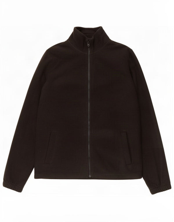 Mountain Warehouse Womens Oversized Fleece Jacket UK 10 Small Black