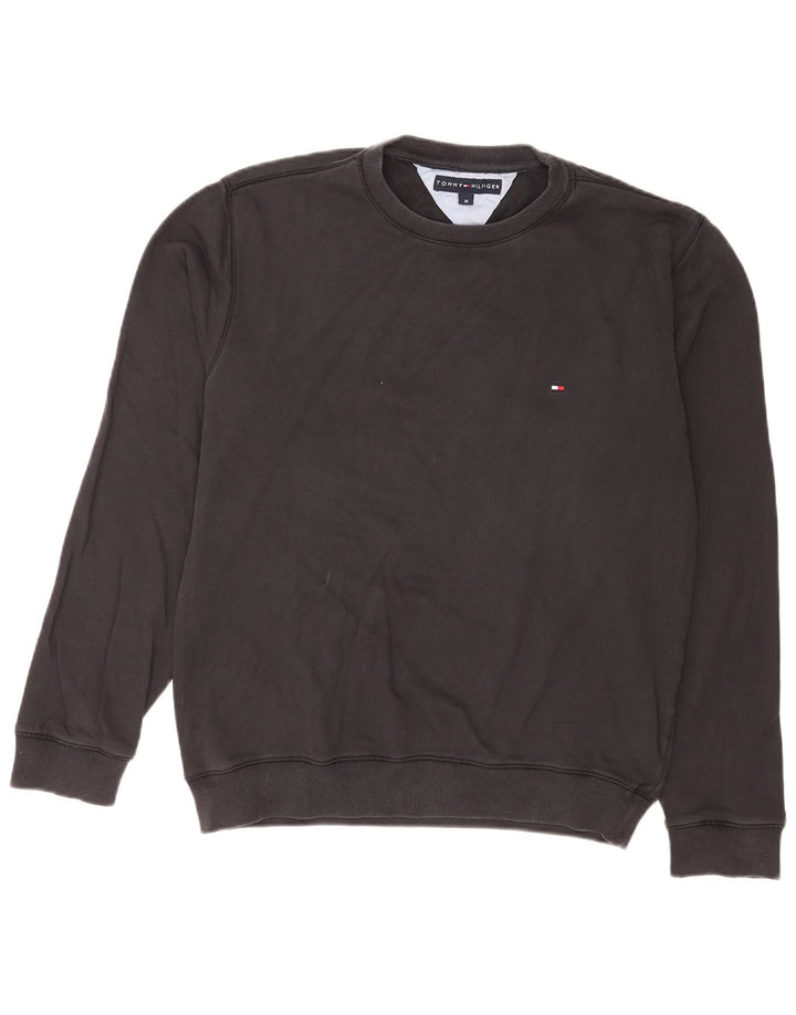 Ανδρικό φούτερ Tommy Hilfiger Jumper Μεσαίο μαύρο βαμβακερό