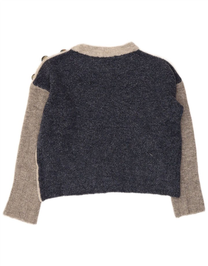 Marks & Spencer Γυναικείο πουλόβερ με λαιμόκοψη UK 14 Medium Grey