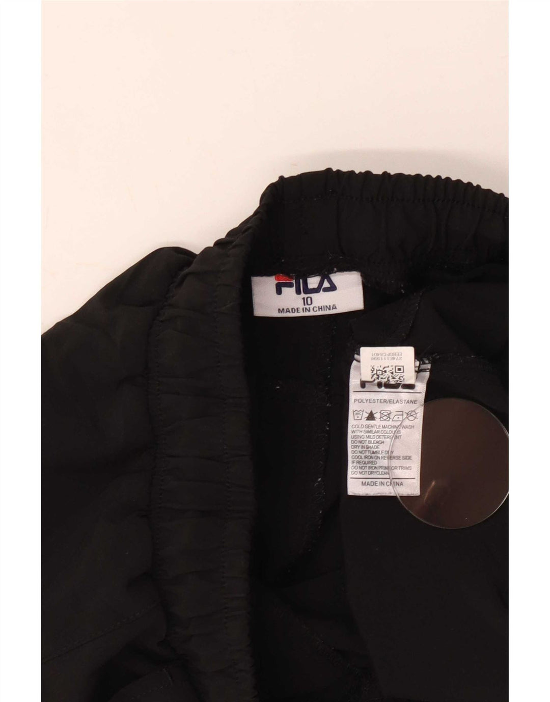 Fila Γυναικείο Αθλητικό Σορτς UK 10 Μικρό Μαύρο Πολυεστέρα