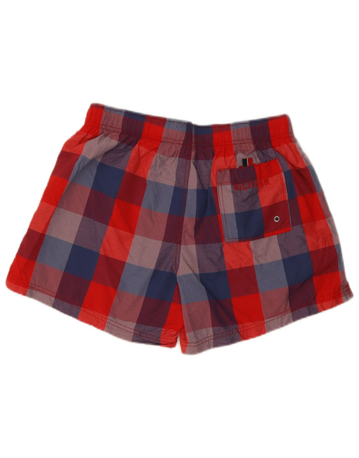 Ανδρικό σορτς κολύμβησης Tommy Hilfiger, μεσαίο κόκκινο νάιλον