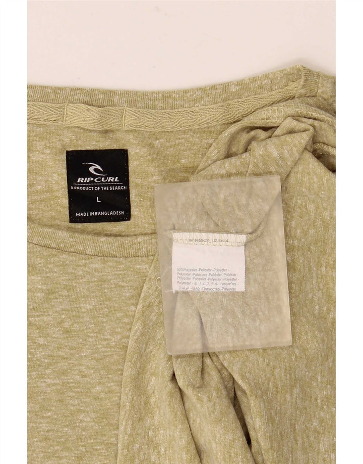 Ανδρικό γραφικό μπλουζάκι Rip Curl Top Large Χακί με λυγισμένο πολυεστέρα